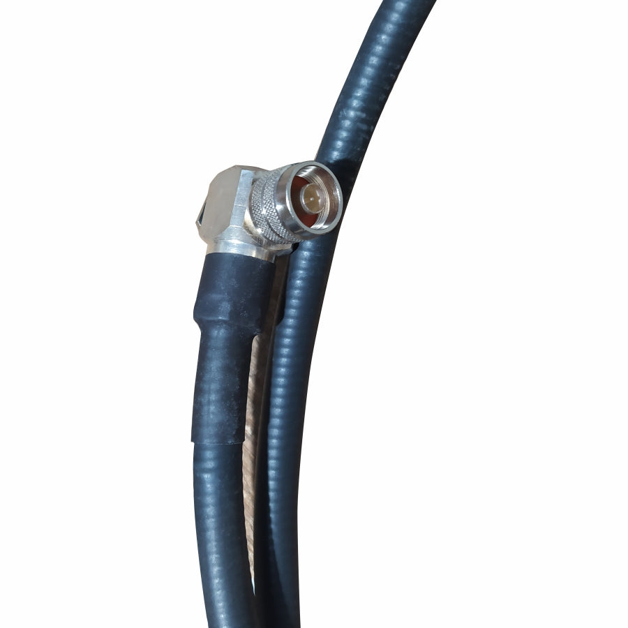 Jumper 1/2" SuperFlex N Male Right Angle x DIN 7/16 Male Right Angle – 2 Meters